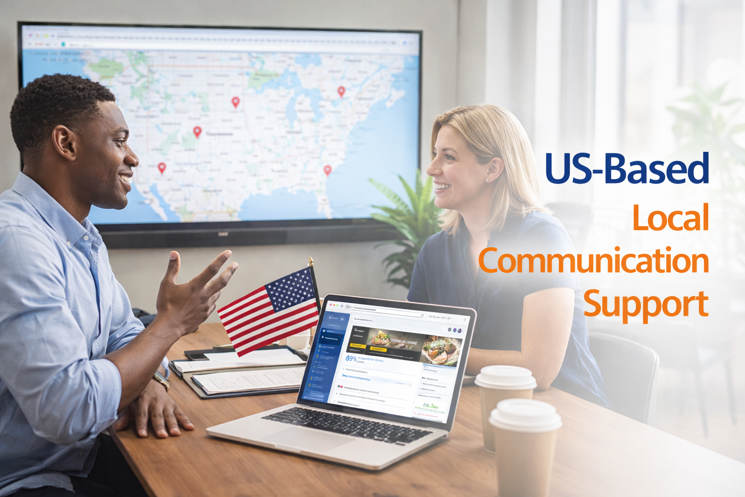 Local business coordination support in the United States